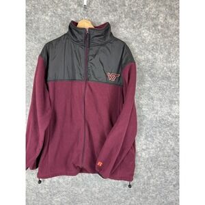 Virginia Tech  Hokies Jacket Mens XL Player Team Issued Fleece NCAA Football 90s